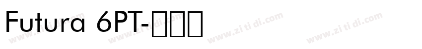 Futura 6PT字体转换